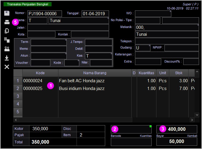 Input 3 Macam Penjualan Menggunakan 1 Software
